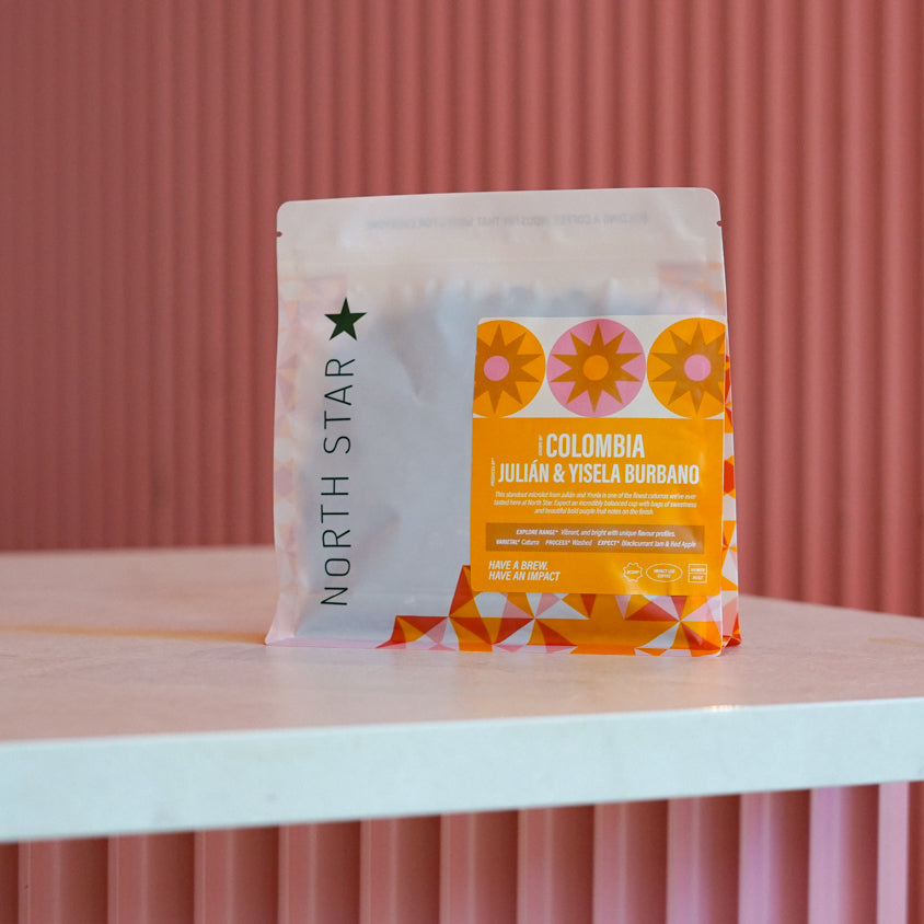Photo of Colombia Julián and Yisela Burbano Washed Caturra - 250g / Whole Bean